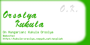 orsolya kukula business card